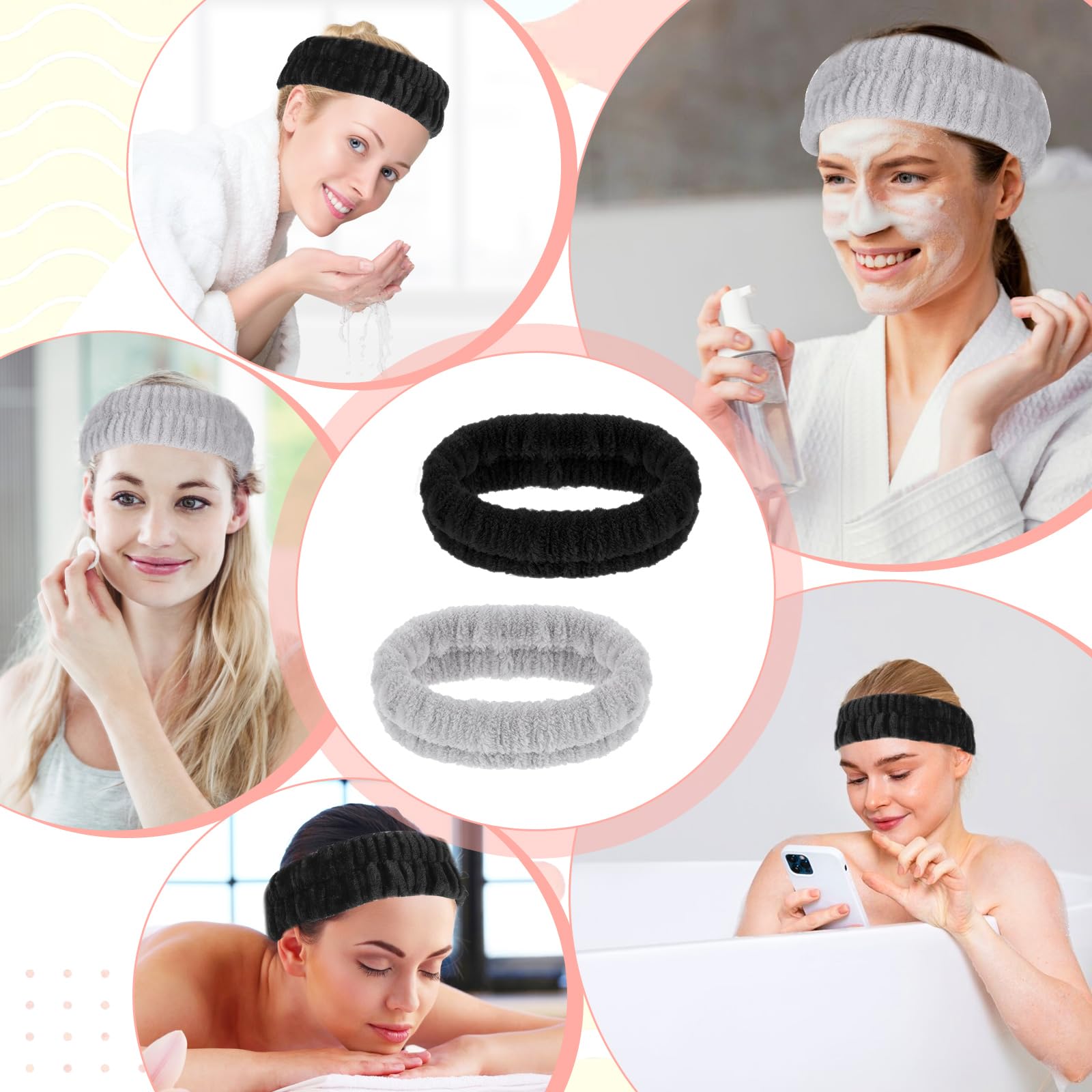 HJZHII diadema spa práctica para yoga y ejercicios ligeros