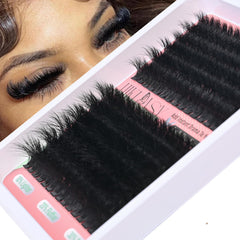 HK HIKLASY lash cluster 260D close-up shows dramatic salon-ready volume