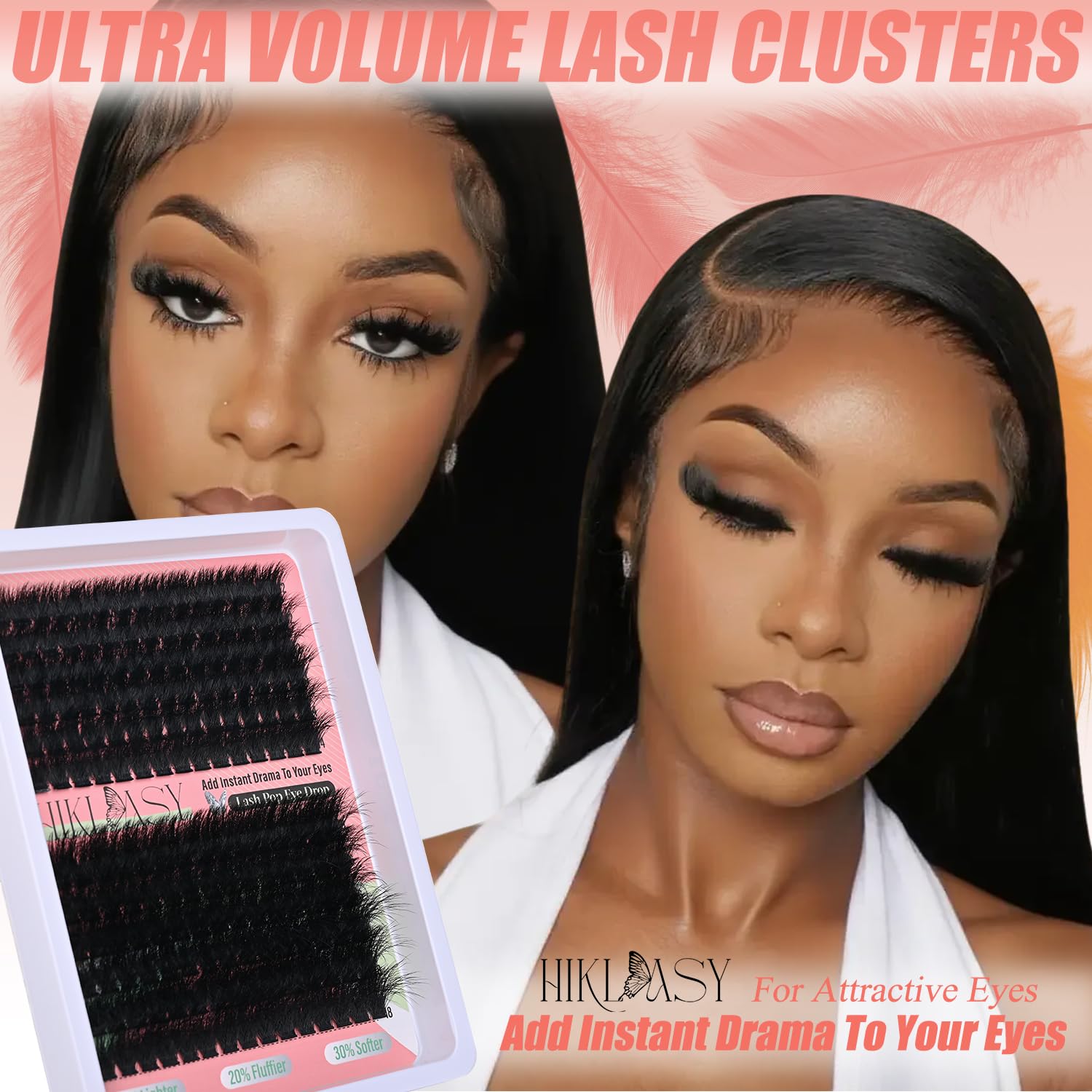 HK HIKLASY reusable clusters ideal for DIY salon-style lash extensions