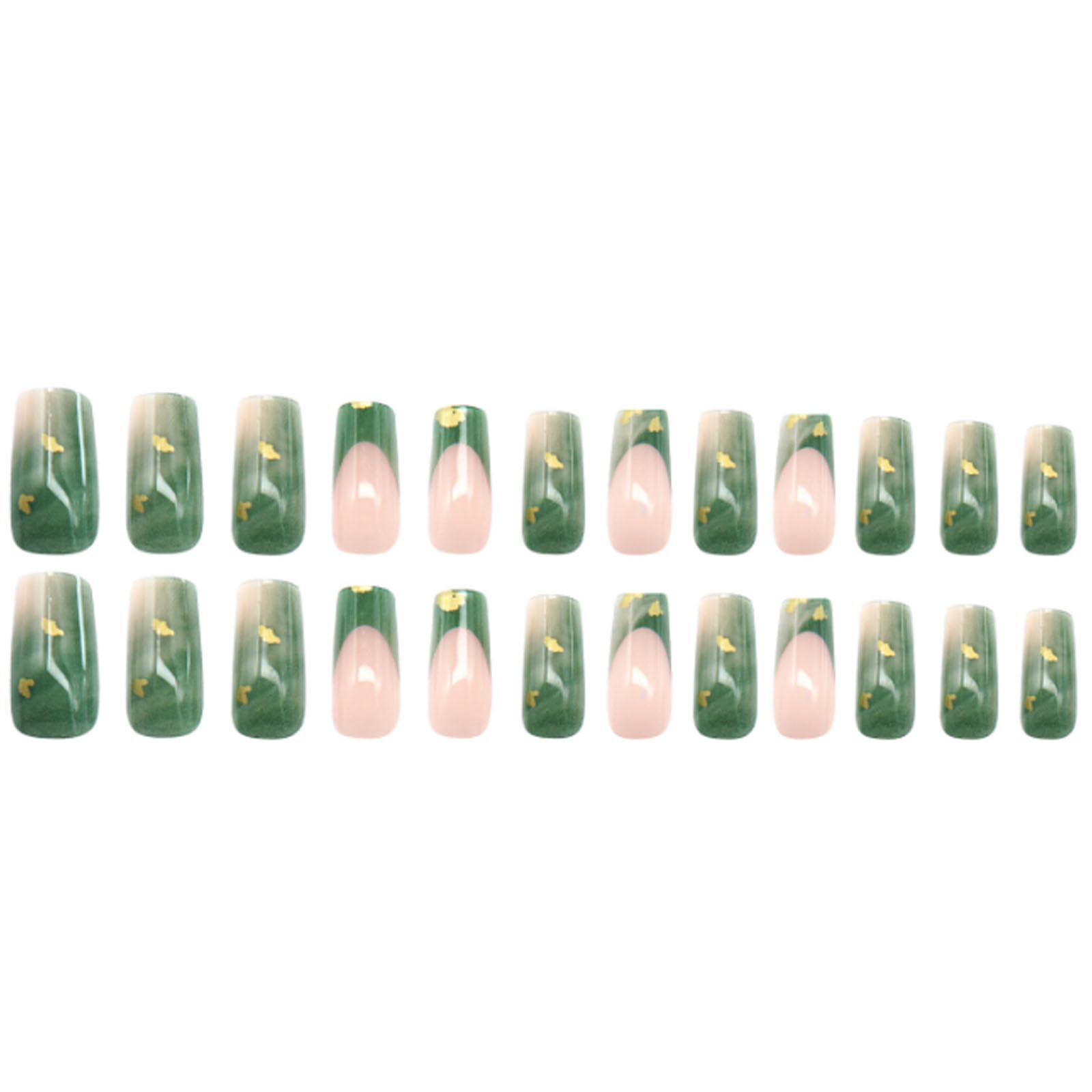 Hkanlre nails packaged 24 pcs case for versatile sizing and quick at-home manicures.