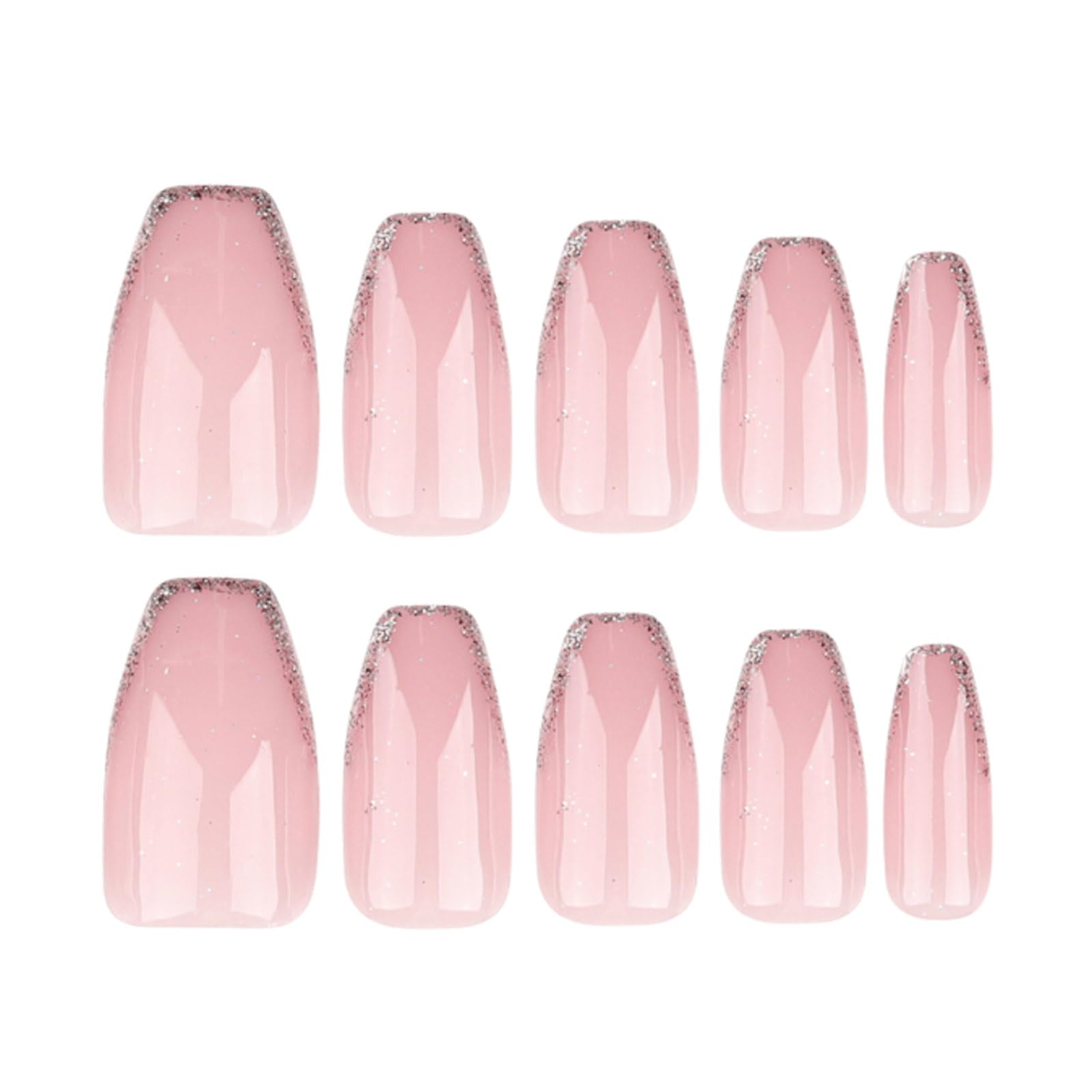 Hkanlre press-on nails on finger showing easy fit