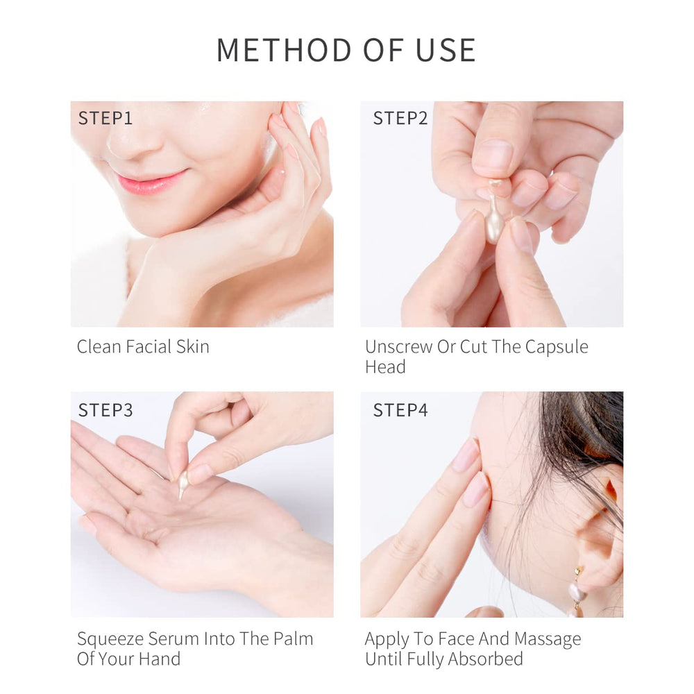 HKH Niacinamide Serum Capsules dark-spot look improvement for evening tone.