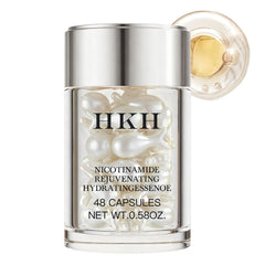 HKH Niacinamide Serum Capsules bottle for travel-friendly daily hydration.