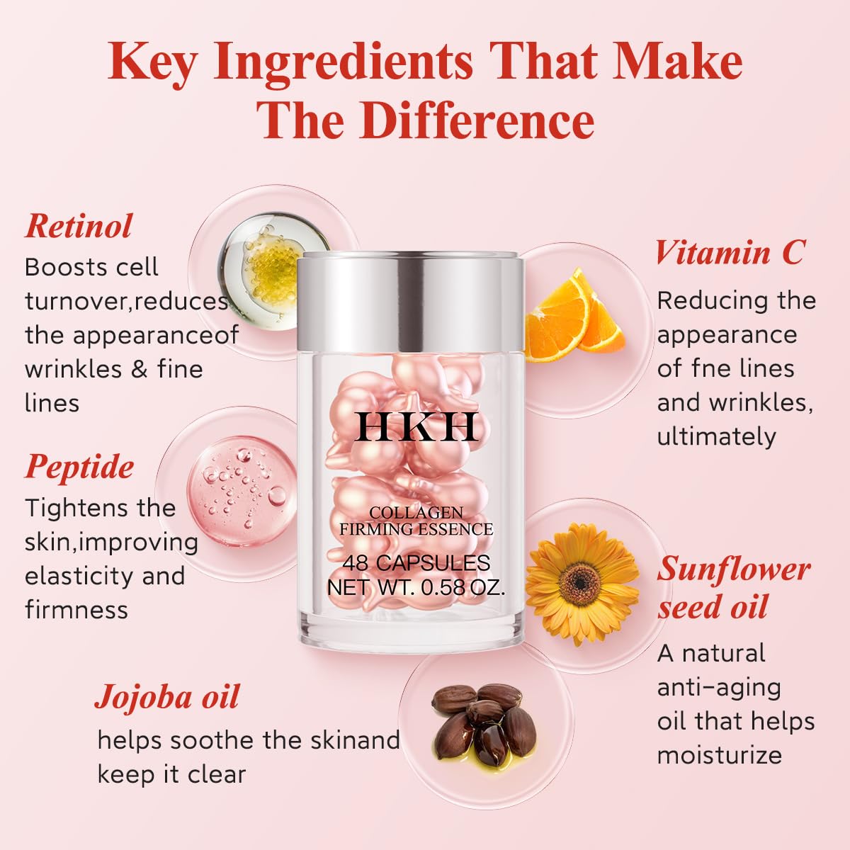 Oils blend including squalane, jojoba, and sunflower nourish dry skin