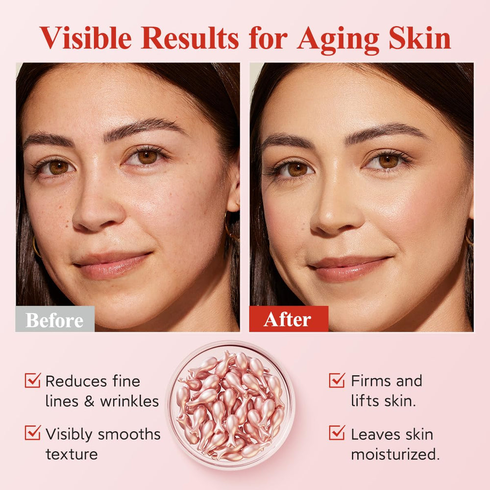 HKH Retinol Serum Capsules after application massage helps skin feel smooth