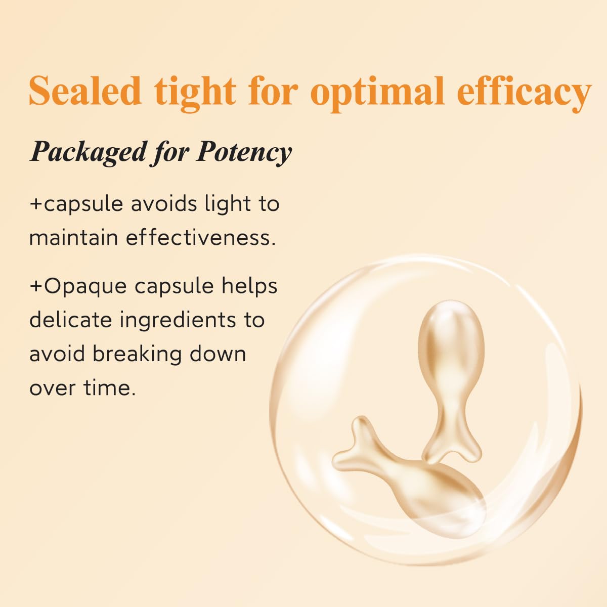HKH Vitamin C serum capsules in pouch, travel-friendly routine.