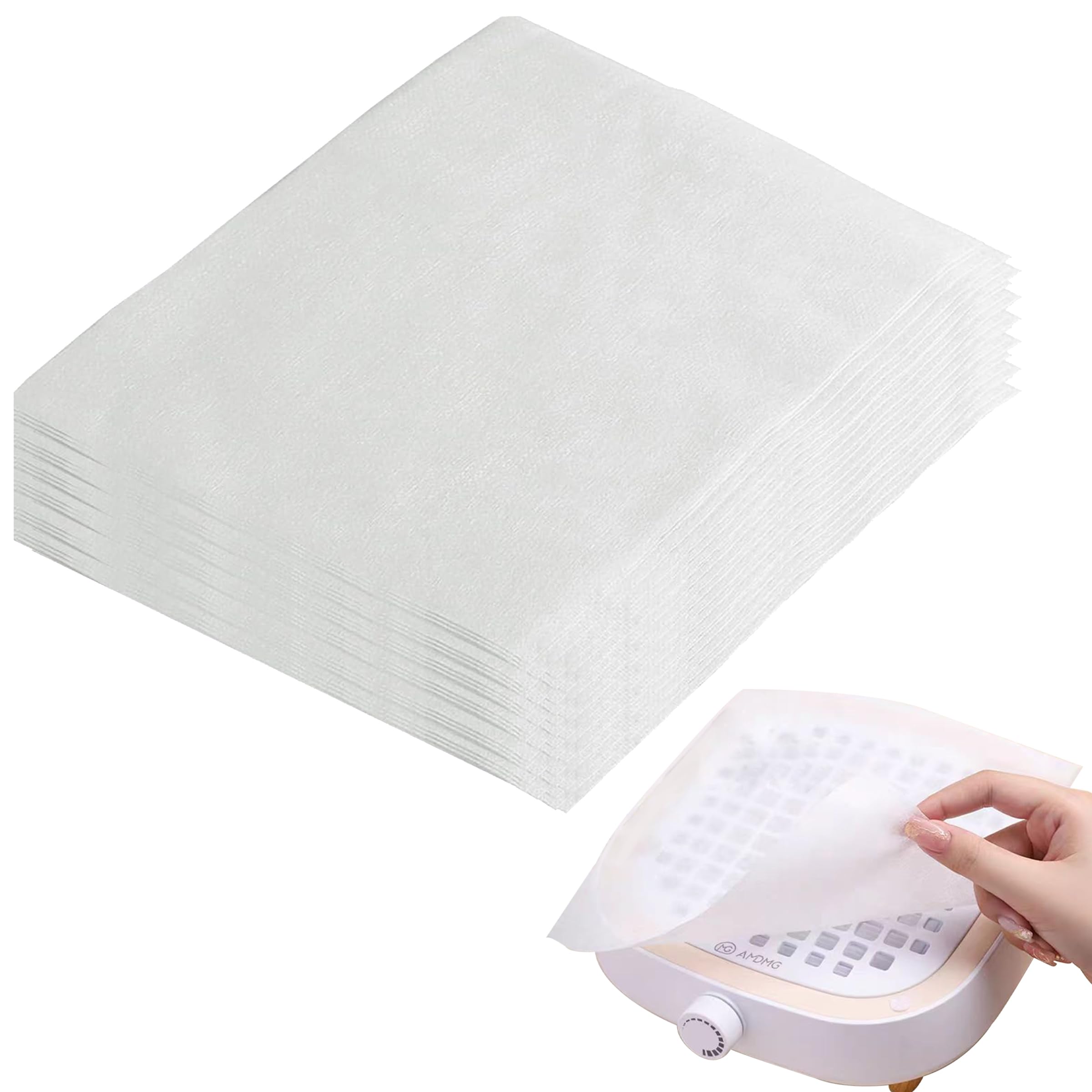 HLQHXWHZT nail dust filter paper package shows 200 sheets for continuous dust control