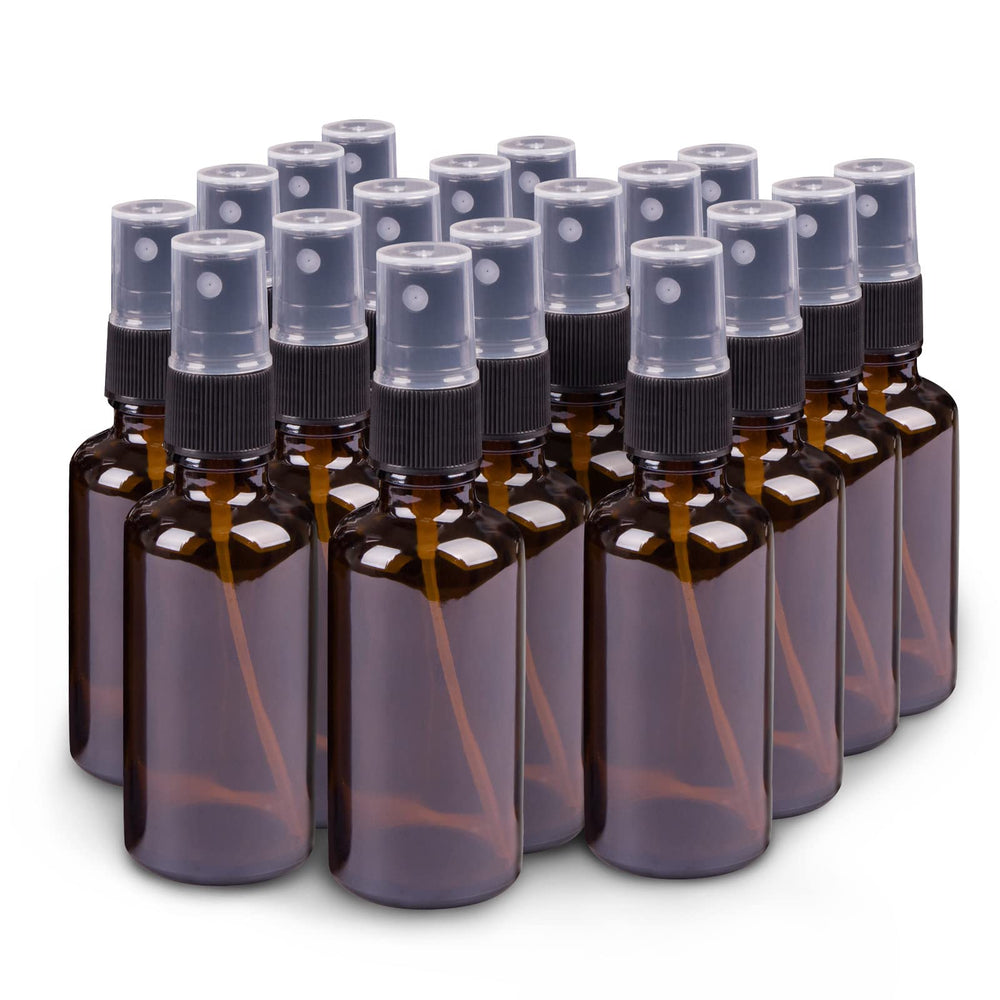hmaimas amber glass spray bottle 2oz for essential oils with UV protection.