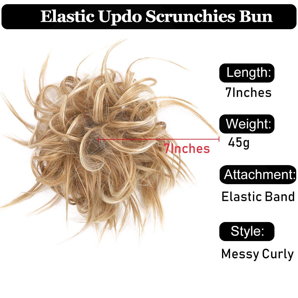 HMD Tousled Updo ponytail base secures a comfortable attachment for all-day wear.