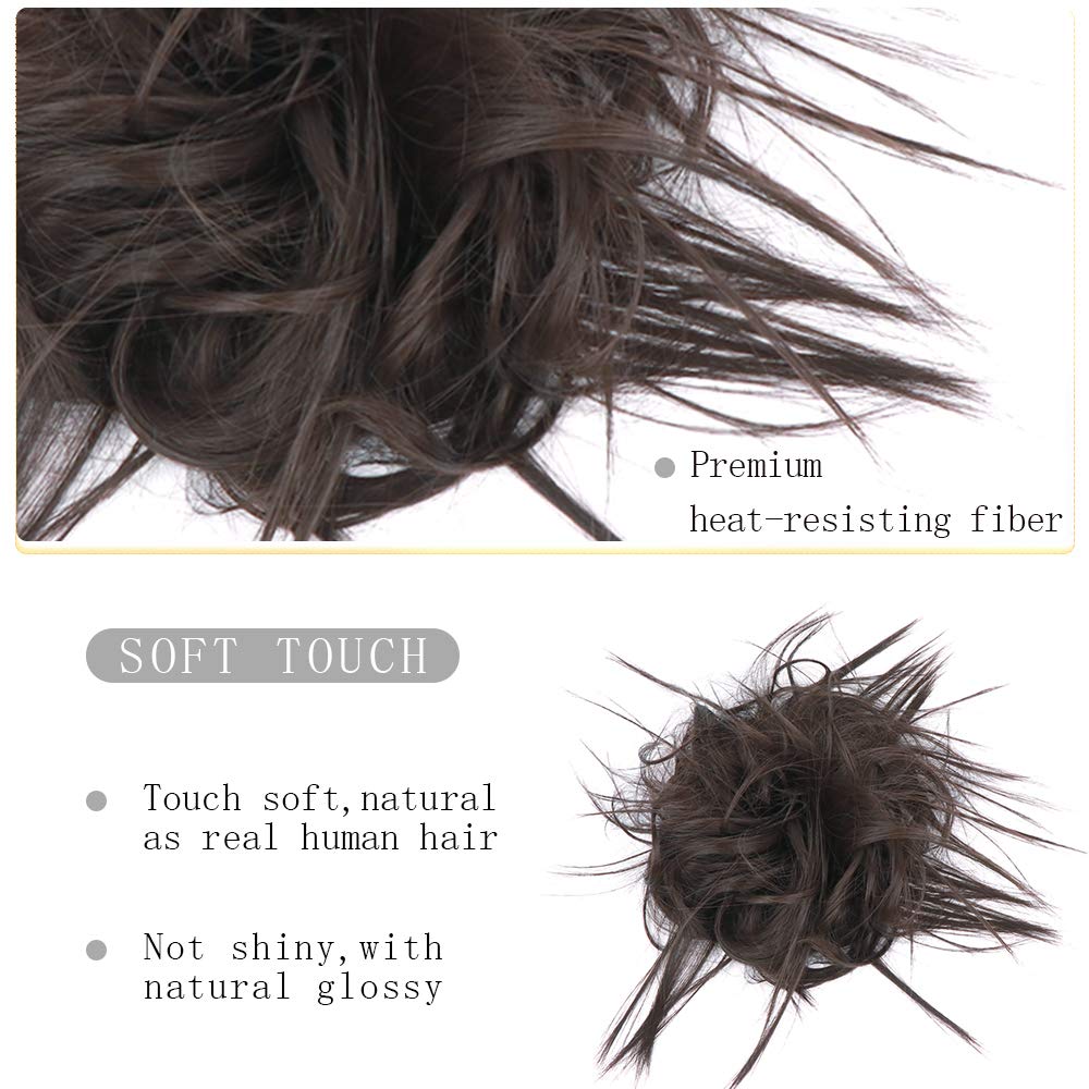 HMD Tousled Updo uses synthetic fiber with natural feel.