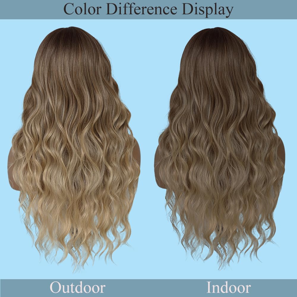 HMHIFI ombre brunette-blonde blend ideal for Halloween or cosplay
