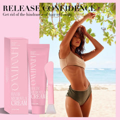 HNMTWQ Gentle Body Hair Removal Cream silicone applicator for precise, comfortable hair removal.