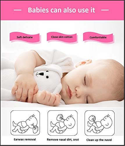HNRLOY cotton swabs baby-care use-case shows safe, soft cleansing for delicate needs