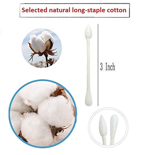 HNRLOY cotton swabs beauty-application illustrates gentle cosmetics application and precise touch-ups