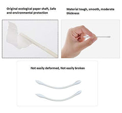 HNRLOY cotton swabs electronics-cleaning closeup demonstrates dusting keyboards and ports with double tips