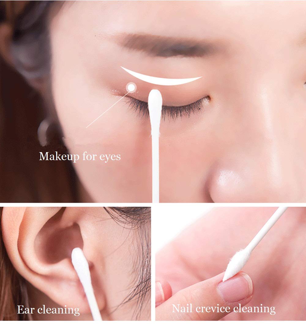 HNRLOY cotton swabs pointed-tip detail highlights precision cleaning for electronics and small gaps