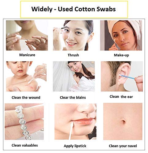 HNRLOY cotton swabs wide-uses-pack features versatile applications from crafts to jewelry cleaning