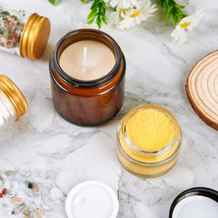 11 Hoa Kinh 25-pack clear round containers organize cosmetics on the go.