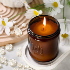 Hoa Kinh amber jar storage enhances organization for beauty, spices, or crafts