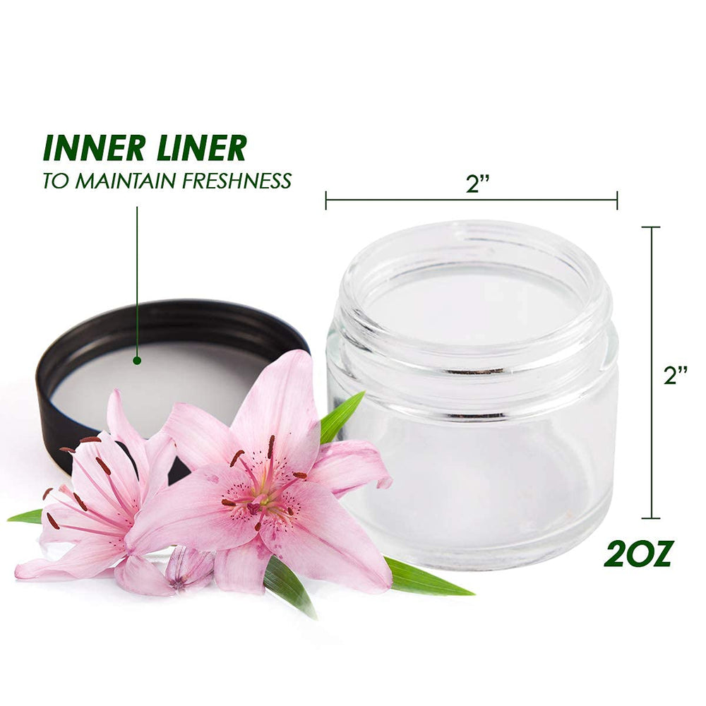 Hoa Kinh clear glass jar highlights contents with easy viewing and stain resistance.