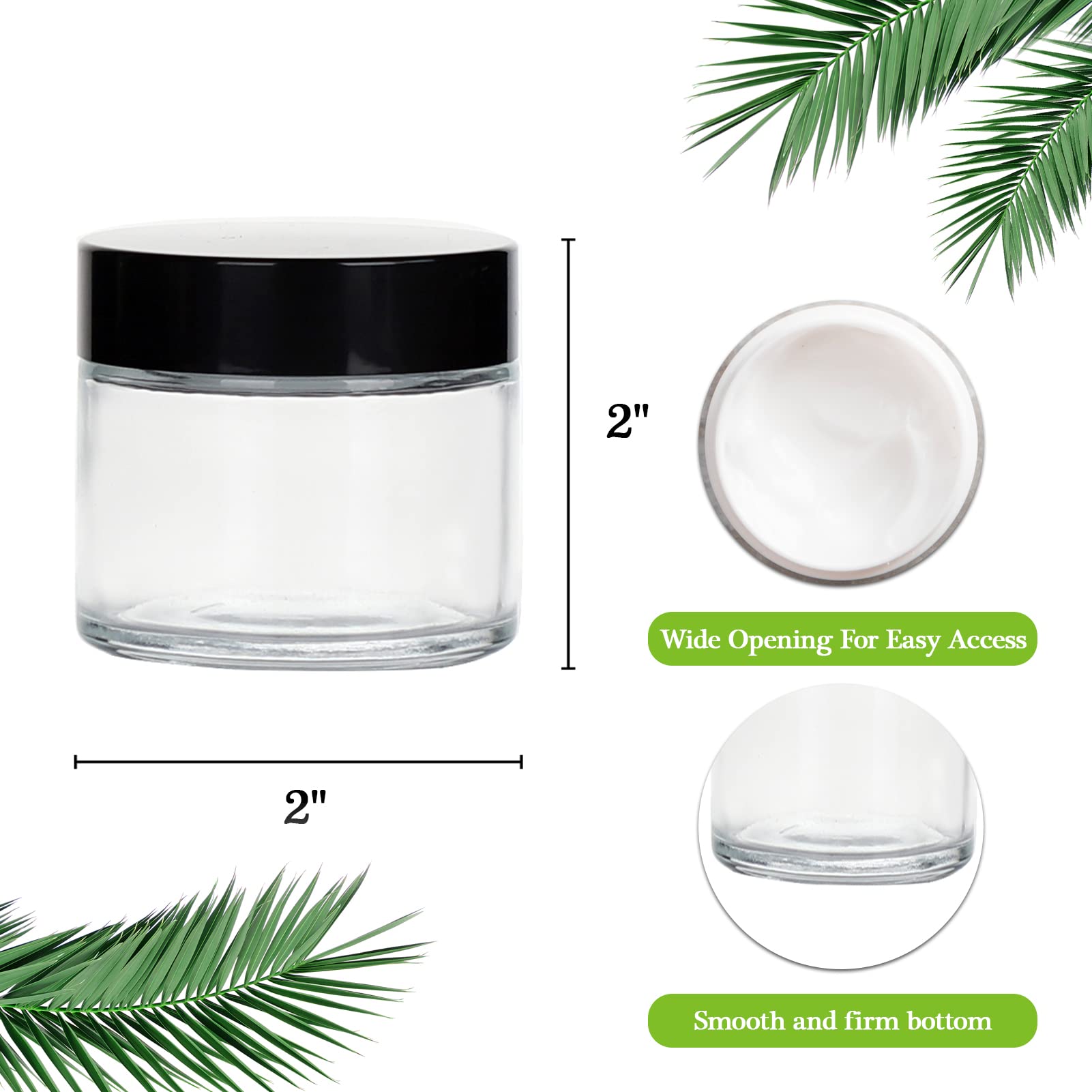 11 Hoa Kinh compact 2oz travel-friendly jar ideal for on-the-go cosmetics and samples.