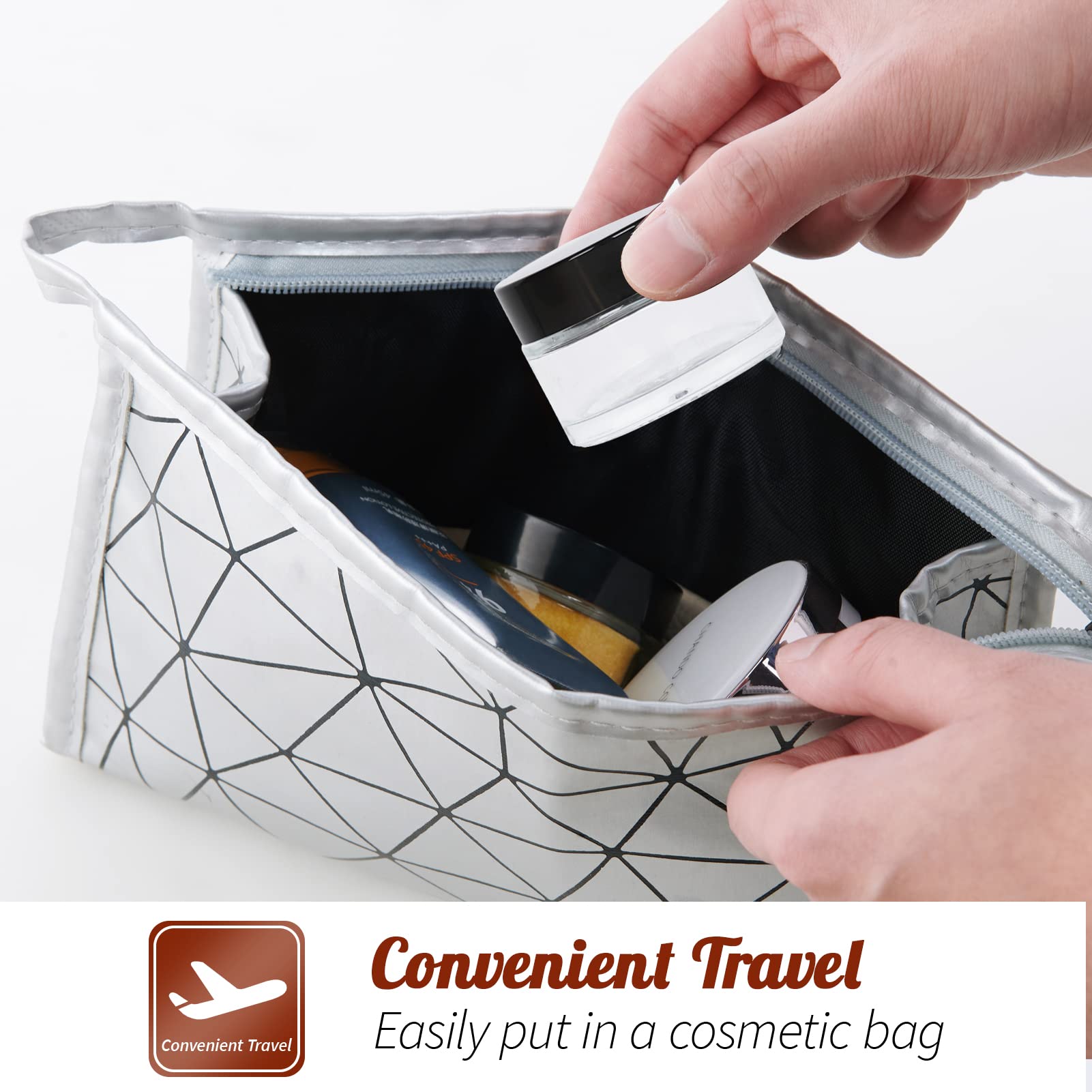11 Hoa Kinh portable cosmetic container fits in bags for travel.