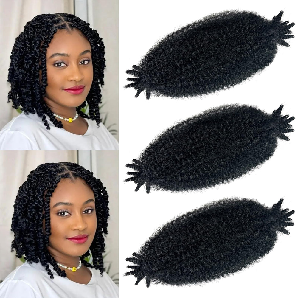 Hodgeous Marley Twist Hair, 3 packs, 12 pulgadas, opción versátil para peinados.