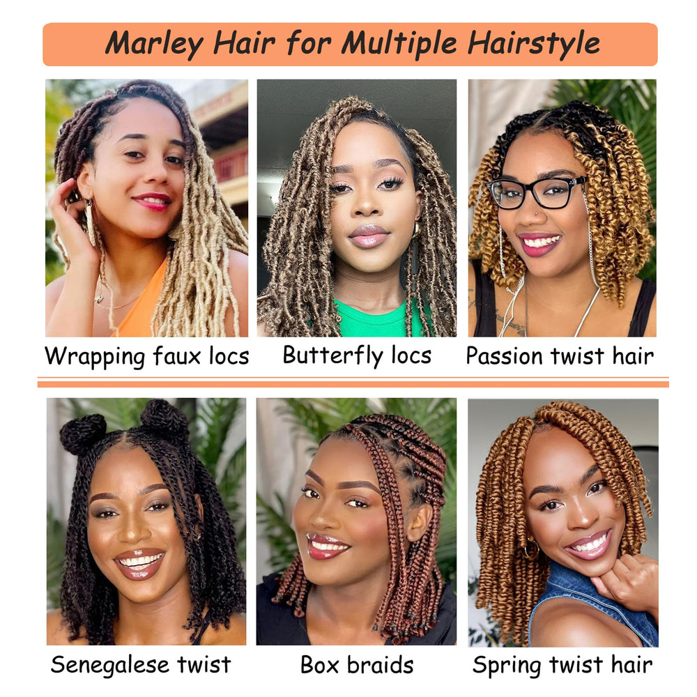Soft locs y butterfly locs con Hodgeous Marley Twist Hair, estilo versátil.