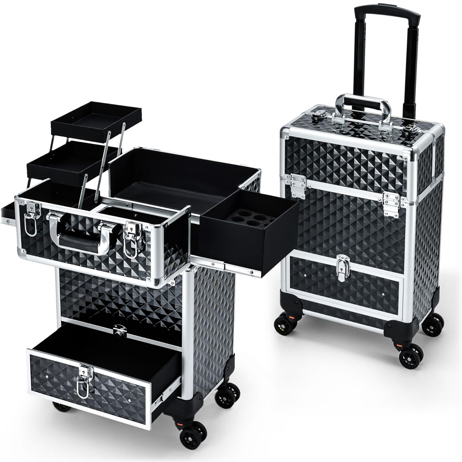 Hododou rolling makeup case exterior waterproof surface protects cosmetics outdoors
