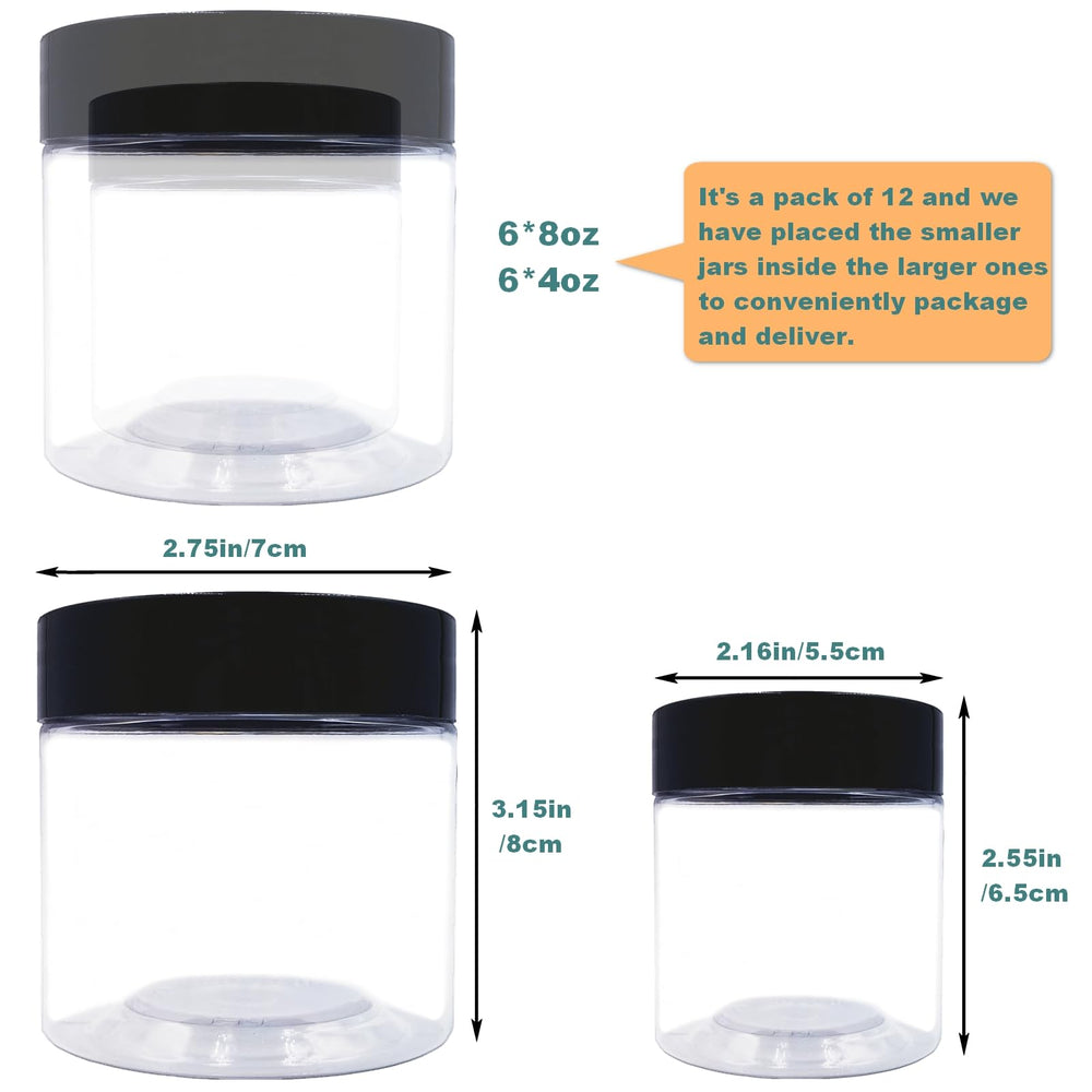hodooly 4oz jar with lid ideal for travel-size skincare samples and creams