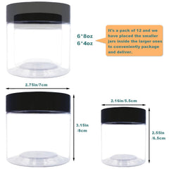 hodooly 4oz jar with lid ideal for travel-size skincare samples and creams