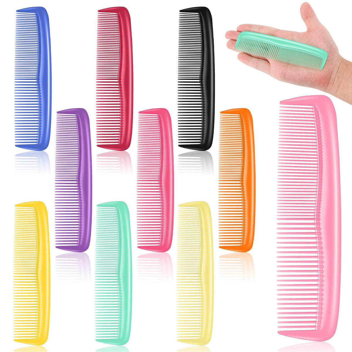 HOFASON 100-pack bulk combs arranged for hygienic bulk use.
