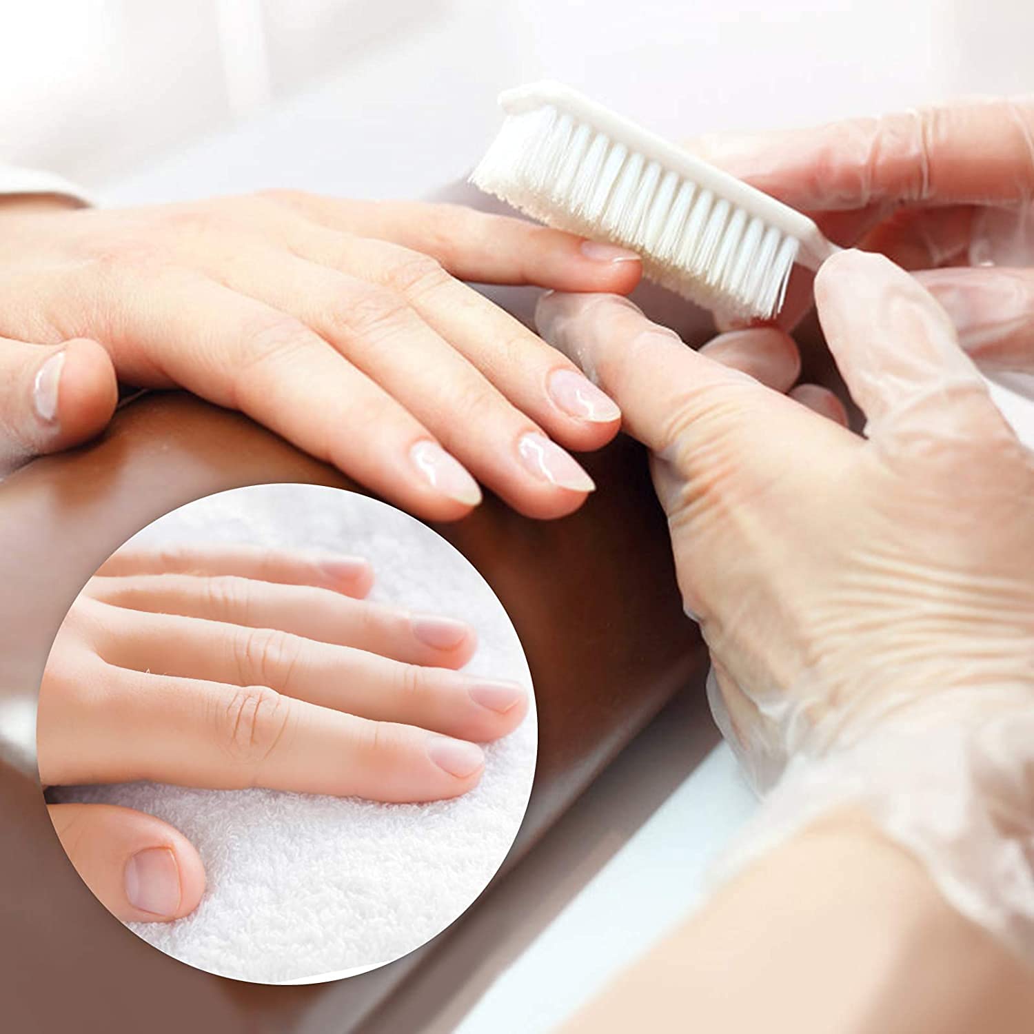 HOFASON durable bristles nail brush gentle on skin yet effective