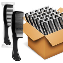 HOFASON bulk black hair combs for daily grooming on the go.