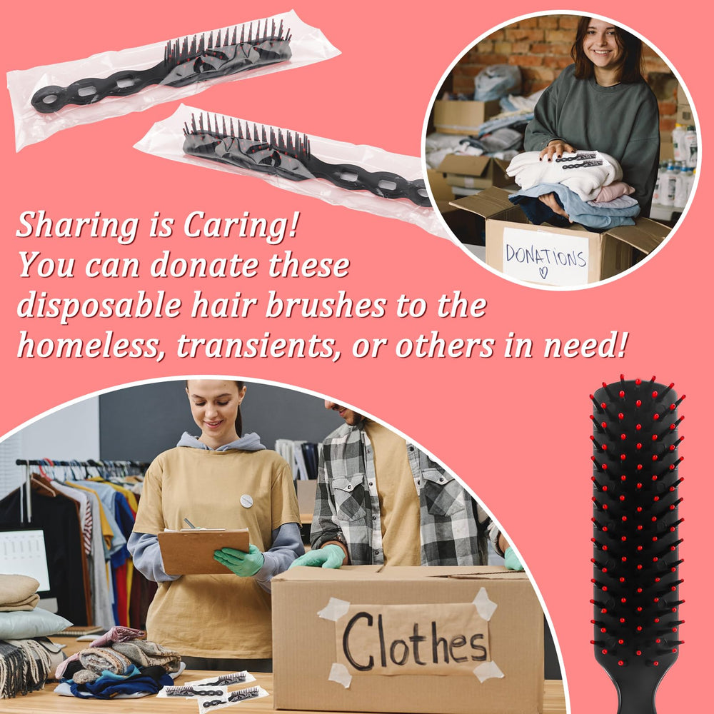 hofason homeless shelter hotel charity use hair brush supports personal care distribution.