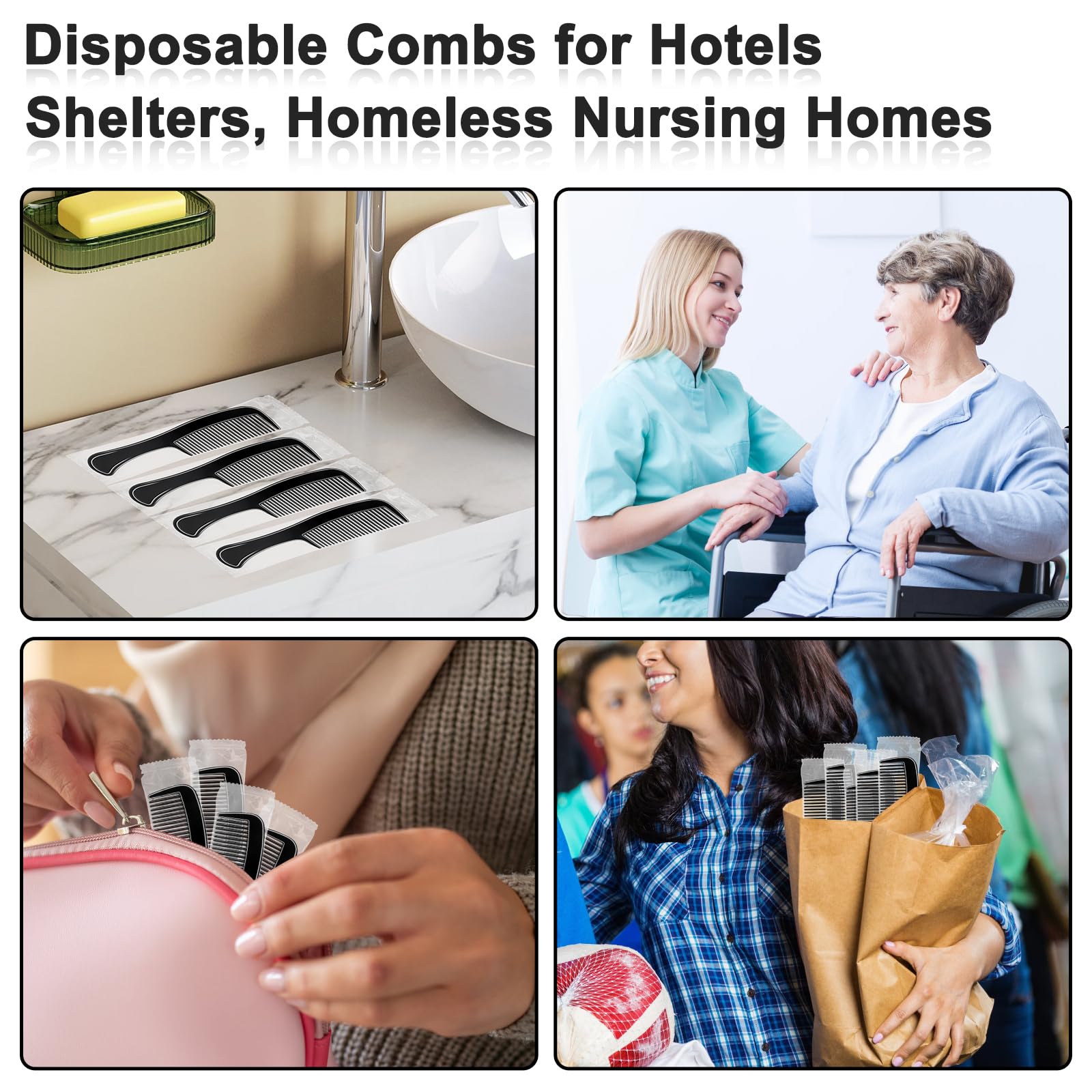 HOFASON donation-ready packs for hotels, shelters, and care bags.