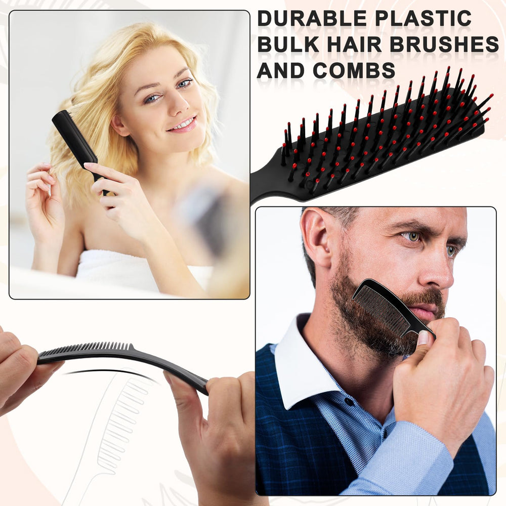 HOFASON individually wrapped hair brush close-up for hygienic travel use.