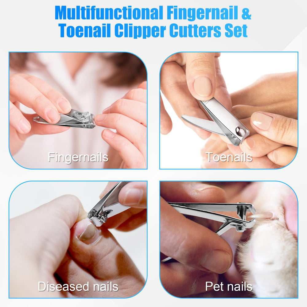 HOFASON nail clippers feature keychain hole for easy attachment.