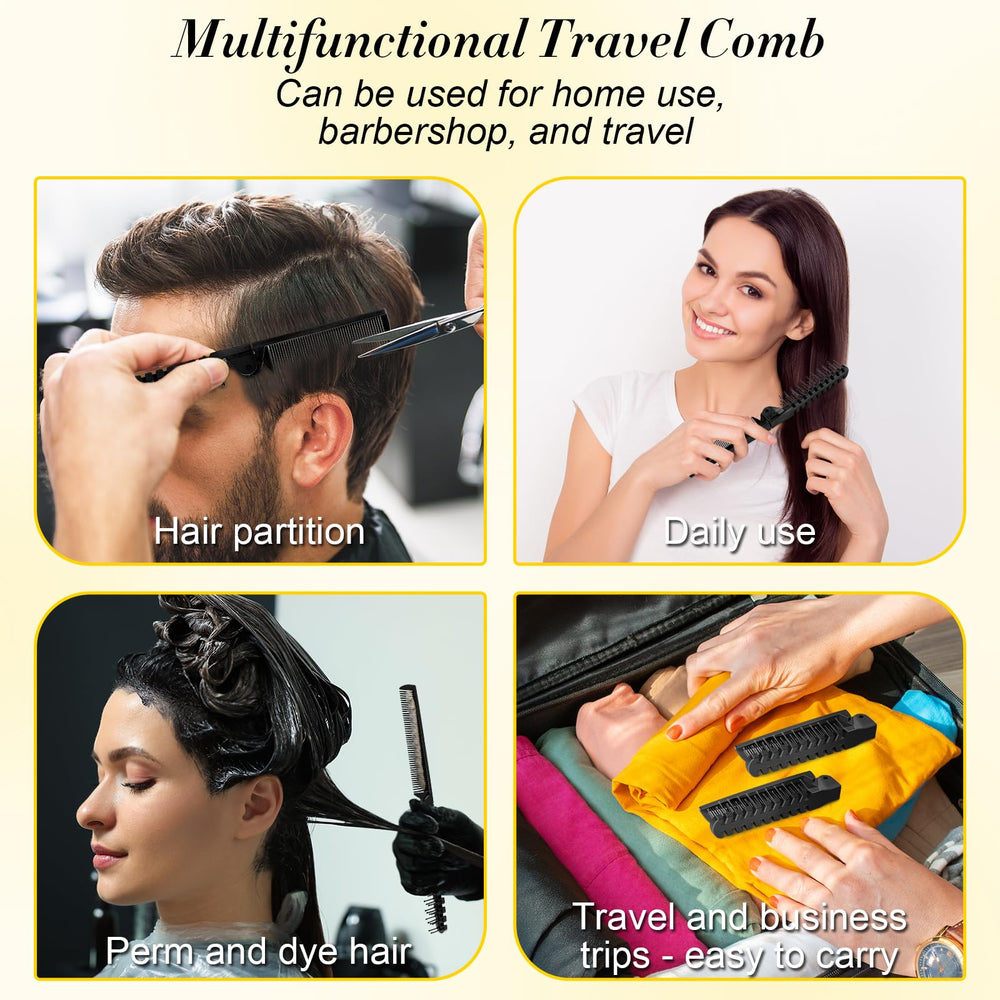 HOFASON pocket-sized comb demonstrates travel-ready convenience.
