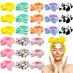 HOFASON spa headband 8-color bulk pack in vibrant tones for daily wear and gifting.
