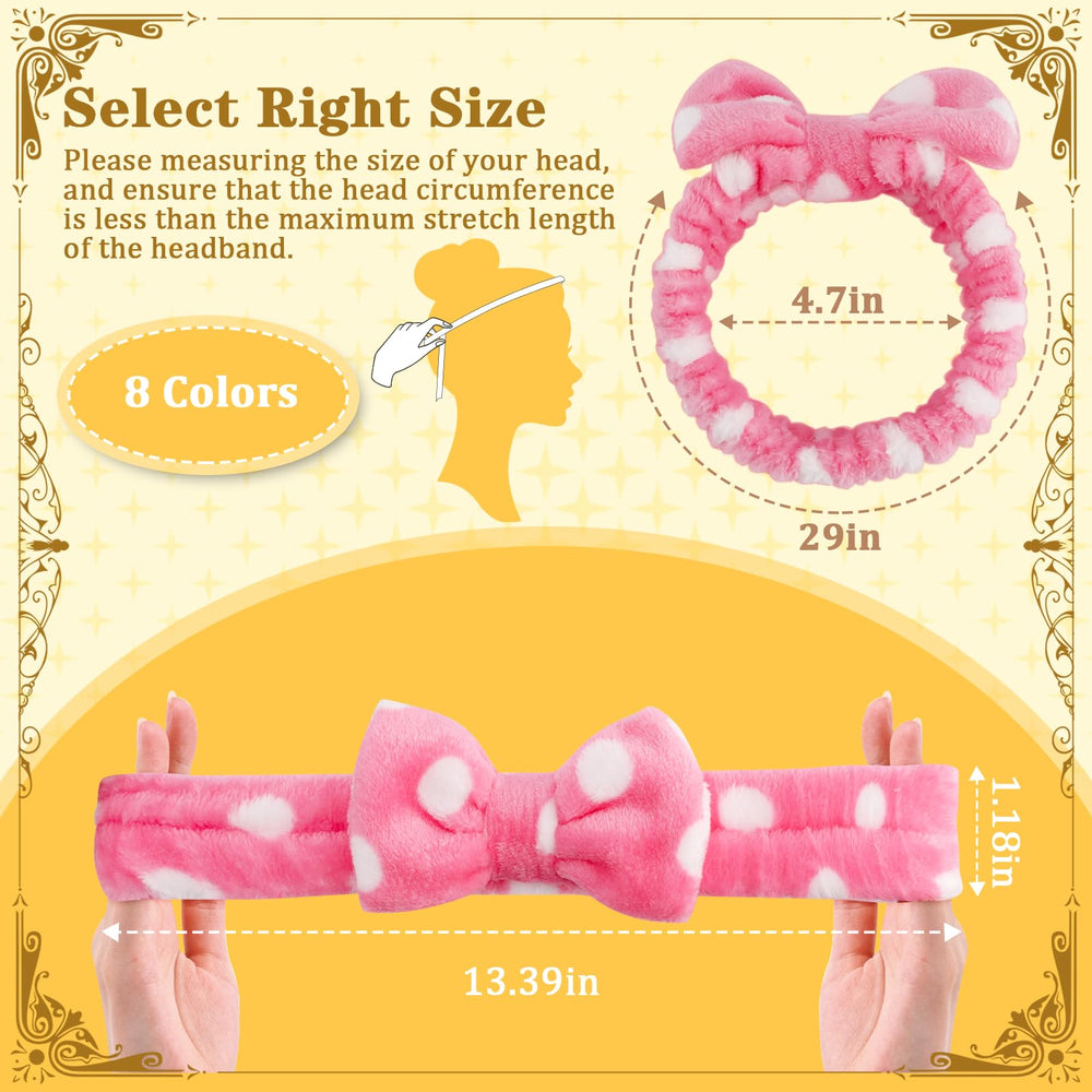 HOFASON spa headband with detachable bow adds cute detail while keeping hair away.