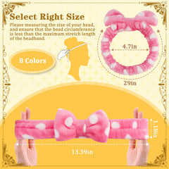 HOFASON spa headband with detachable bow adds cute detail while keeping hair away.