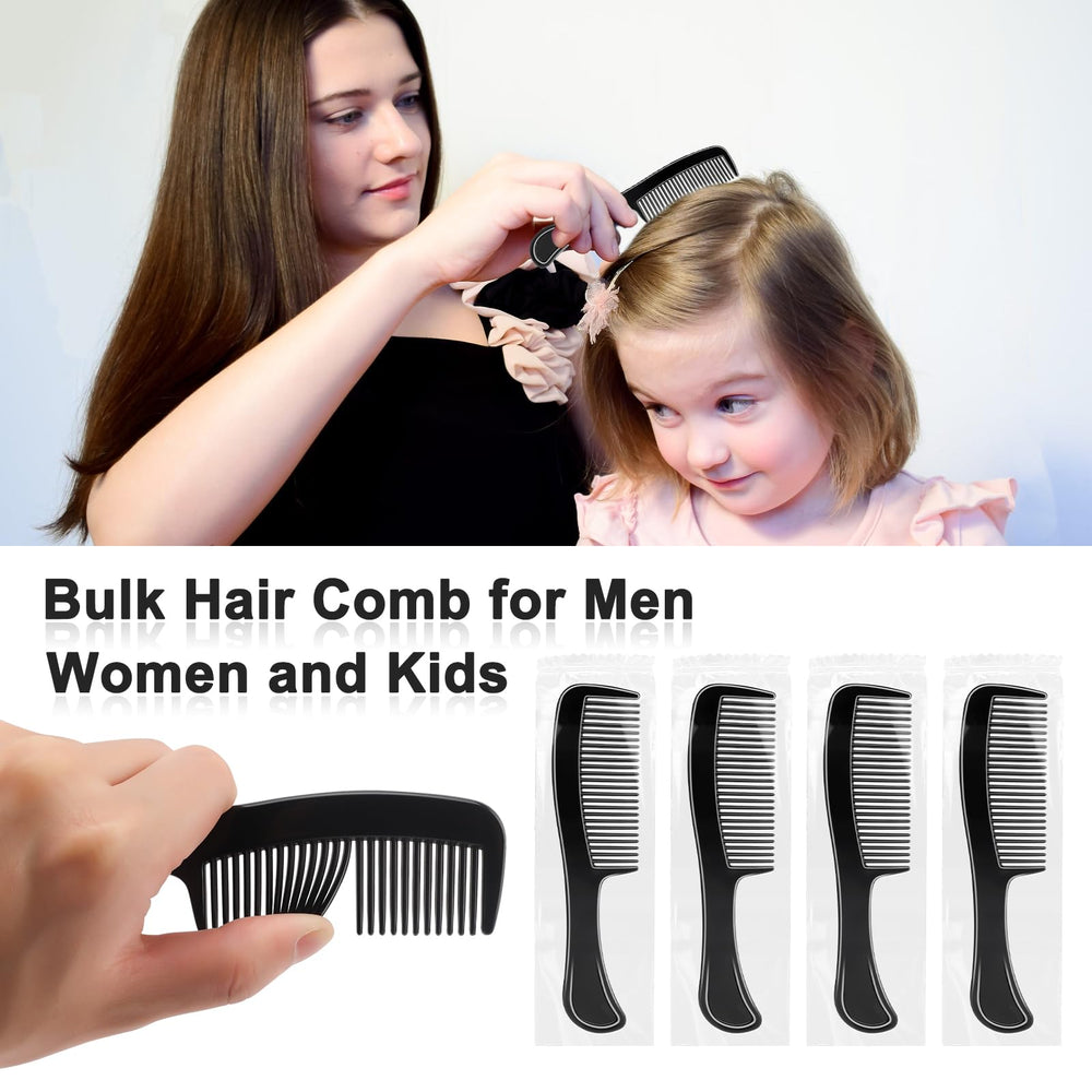 HOFASON sturdy black plastic comb remains durable for wet or dry hair.
