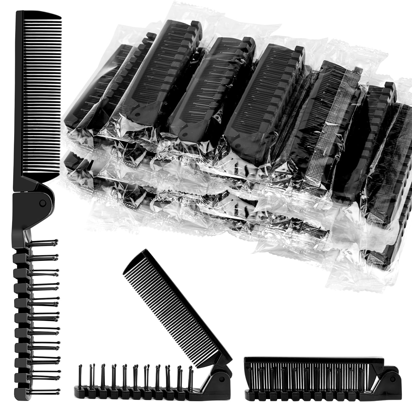 HOFASON travel folding comb closed for compact carry and everyday convenience.