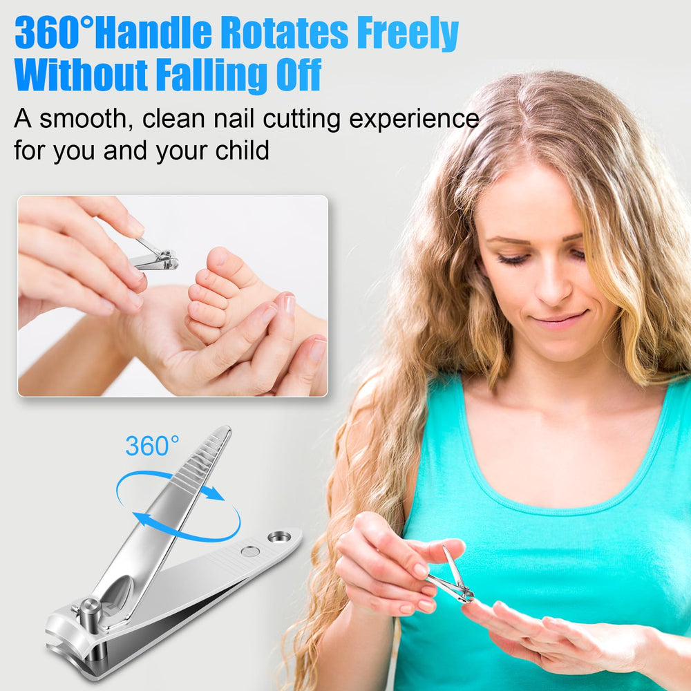 HOFASON travel nail clippers kit compact for on-the-go grooming.