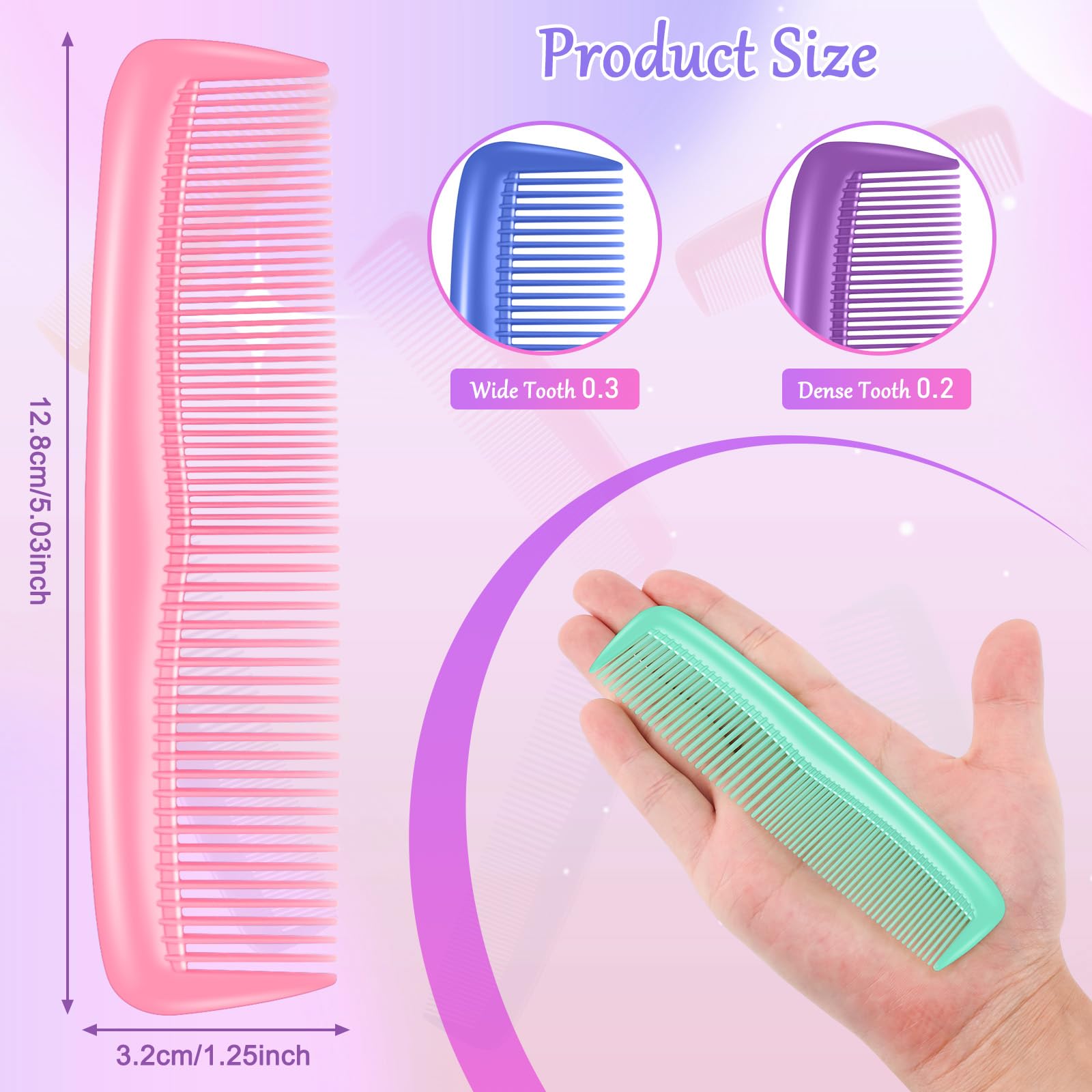 HOFASON travel-size disposable combs weighing 1g for on-the-go grooming.
