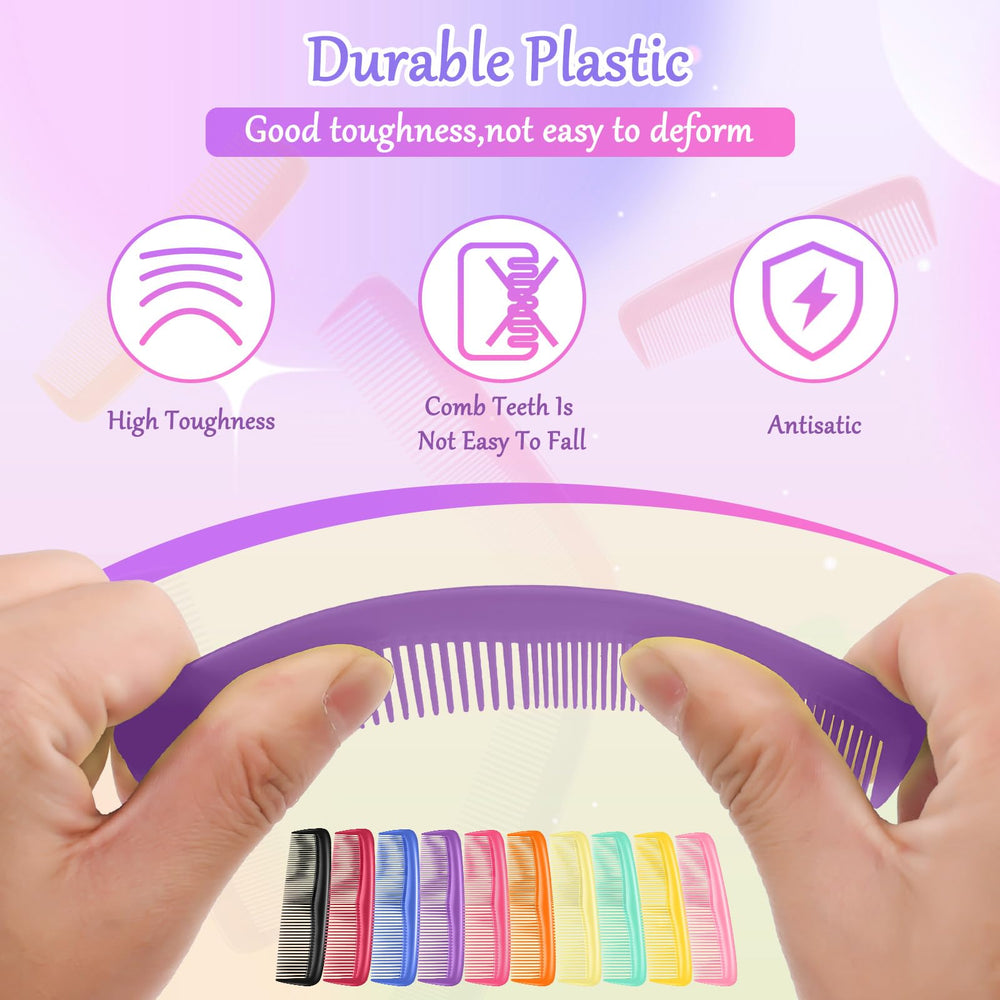 HOFASON wide-teeth and dense-teeth designs for versatile detangling.