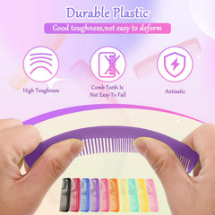 HOFASON wide-teeth and dense-teeth designs for versatile detangling.