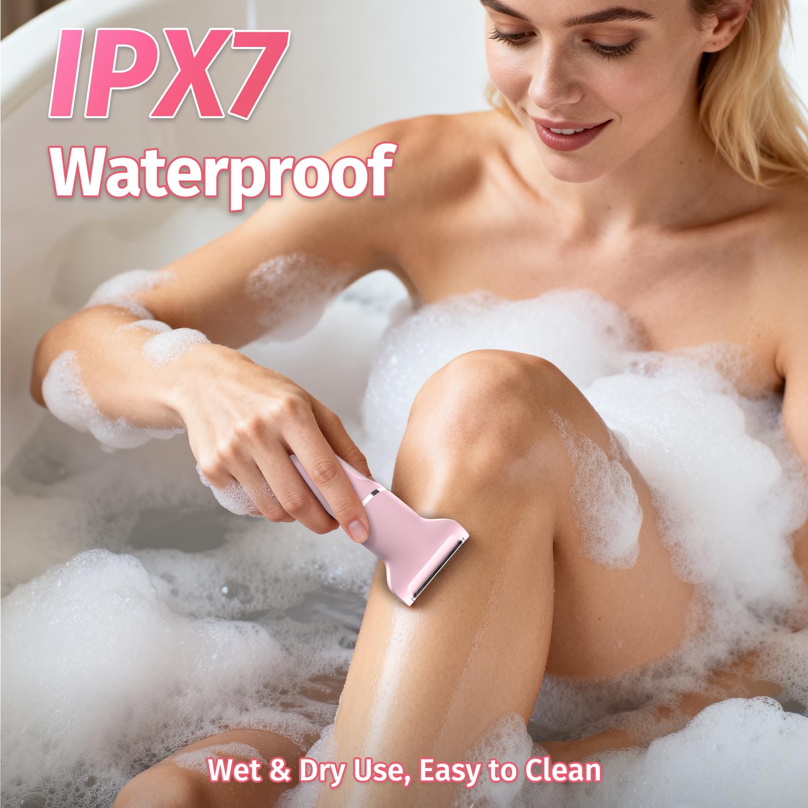 HOHOLE Body hair trimmer head for quick leg and arm area grooming.