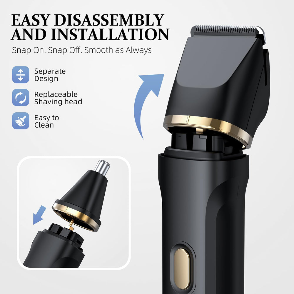 HOHOLE bikini trimmer IPX7 waterproof design for wet or dry use